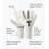 T1TAN Classic 1.0 White-Out - Γάντια Τερματοφύλακα - με Προστασία Δαχτύλων - Μέγεθος 9 5
