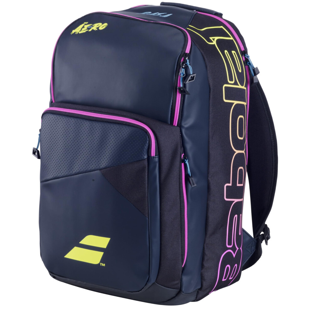 Babolat Pure Aero Rafa Tennis Backpack Dark Navy/Yellow/Pink