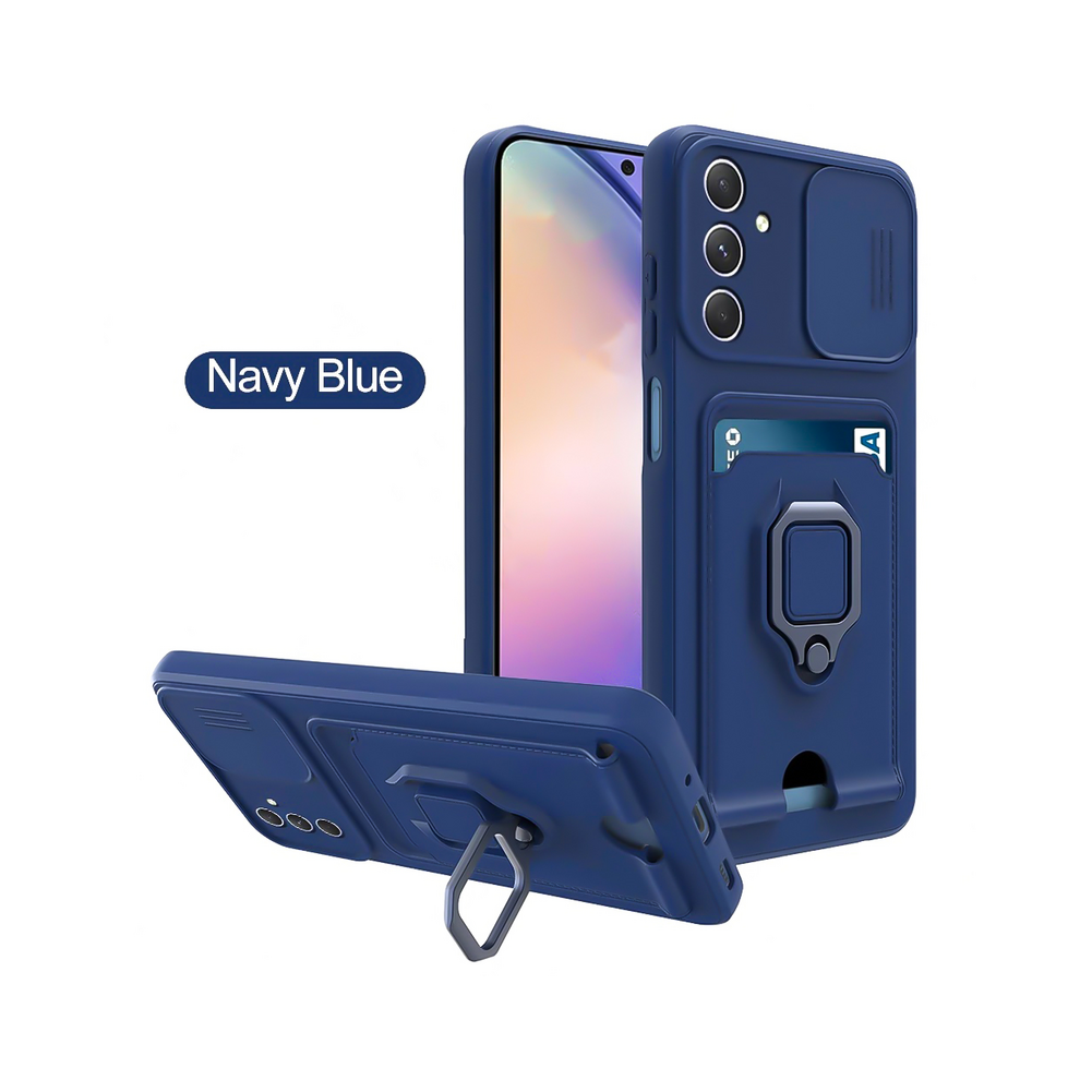 (Navy A15 5G-A15 4G) Luxury Camera Push Window Case For Samsung Galaxy Blue 931288373138
