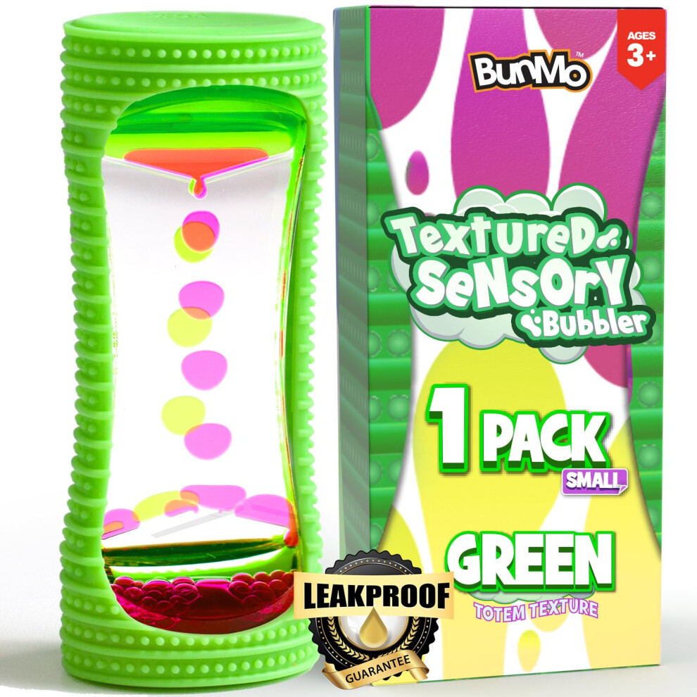 Bunmo Liquid Motion Bubbler With Sensory Texture - Liquid Timer - Bubble Timer - Liquid Motion Sensory Toys For Autism Calming & Sensory Exploration