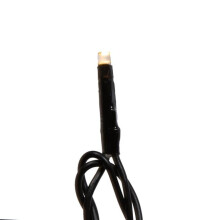 Vickerman X17K241 144 Light x 24 ft. Cluster LED Christmas Light Set with Black Wire, Warm White