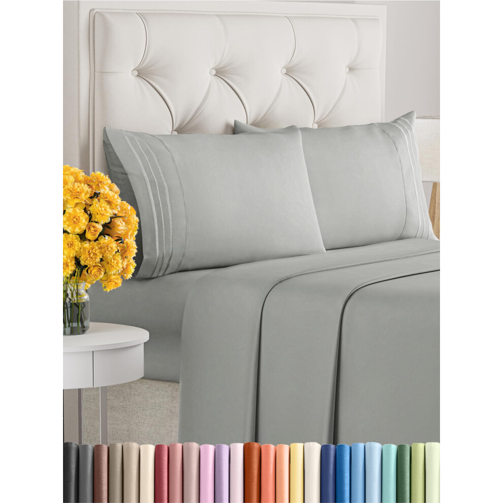 Full Size 4 Piece Sheet Set - Extra Soft  Breathable And Cooling Sheets - Hotel Luxury Bed Sheets for Women & Men - Deep Pockets  Easy-Fit & Wrinkle-F-image-OPC-PGF859M-NEW