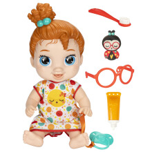 Baby Alive Lil Dreamer Dottie Doodle Sleepy Babypuppen-Set, rote Haare, lustiges Pyjama-Thema, Vorschulspielzeug f r M dchen und Jungen ab 3 Jahren