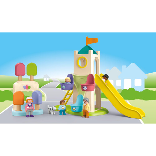 PLAYMOBIL Playmobil Junior: Abenteuerturm mit Eisstand 1