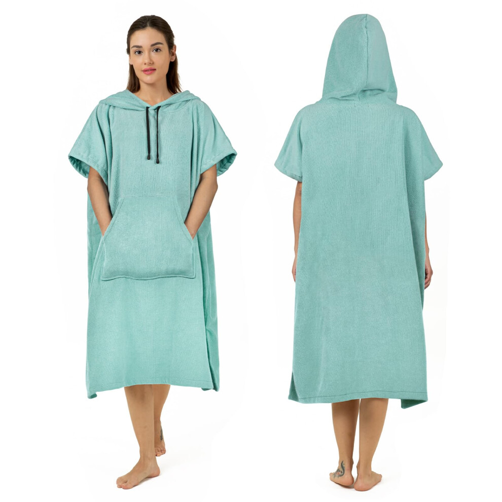 Poncho de surf Zingtto, peignoir extra large et    pais, pour homme et femme, avec capuche et poche, id   al pour la plage et la natation, 104 x 84 c