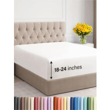 Extra Deep King gynemu - Csak Hotel luxus egygyas lepedo - Knnyen illeszkedik a 18 hvelykes s 24 hvelykes matracokhoz - Puha, rncmentes, lleg