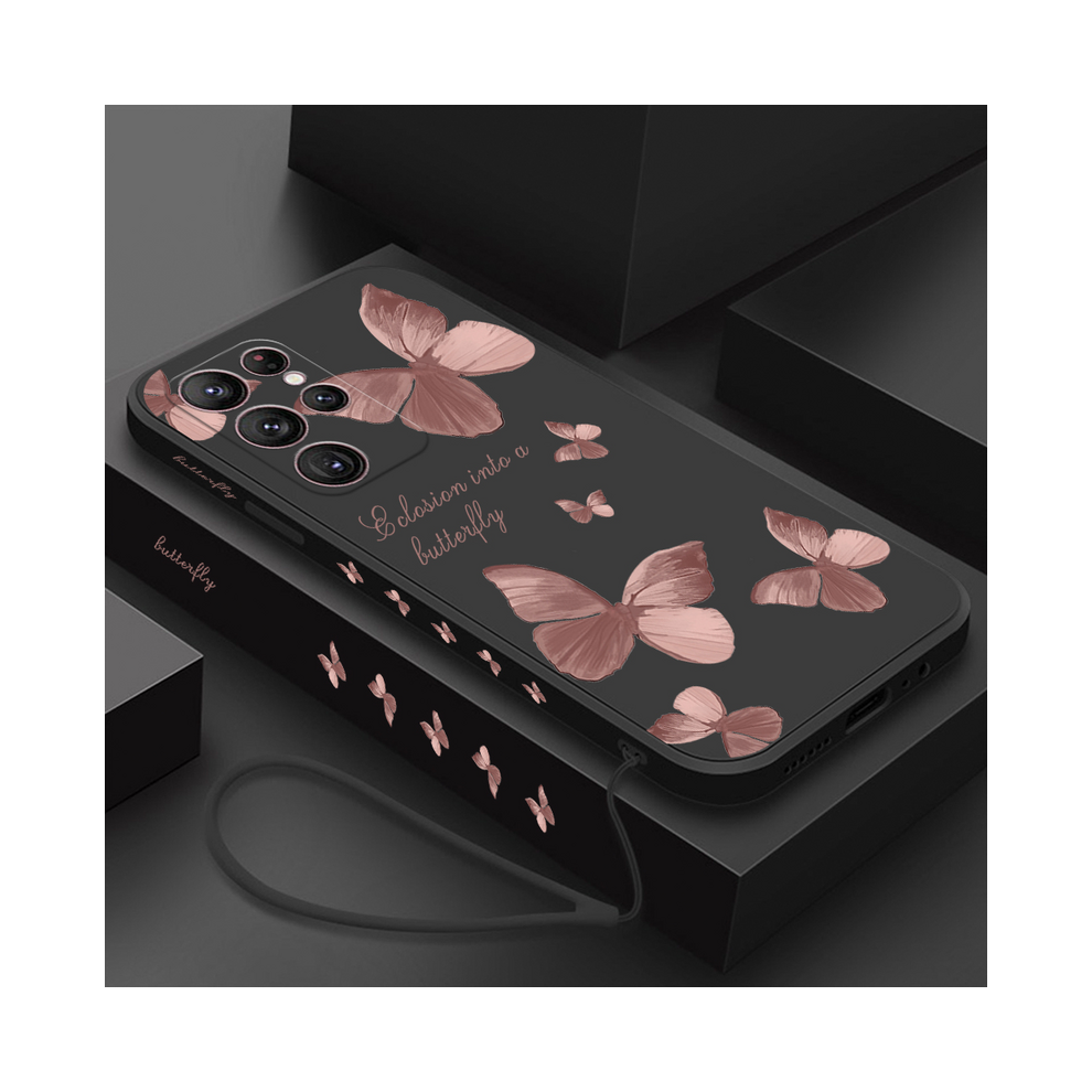 (04, S22) Butterfly Flower Case For Samsung Galaxy S22 S24 U 931288433900