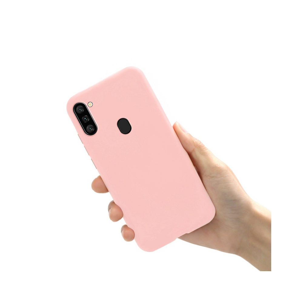 (Light Samsung M11) Candy Color Soft Cases For Samsung Galaxy A11 Case Pink 931288453892