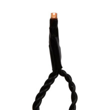Vickerman X17K248 144 Light x 24 ft. Christmas LED Christmas Cluster Light Set with Black Wire, Orange