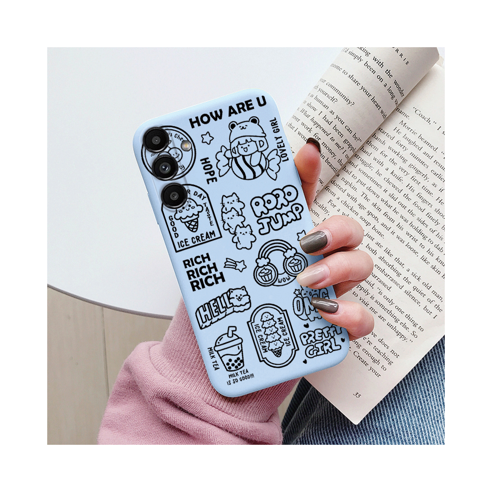 (Kql-Katdw215, Samsung A15 4G) Case For Samsung Galaxy A15 4G 5G Cute Heart Flowe 931288453960