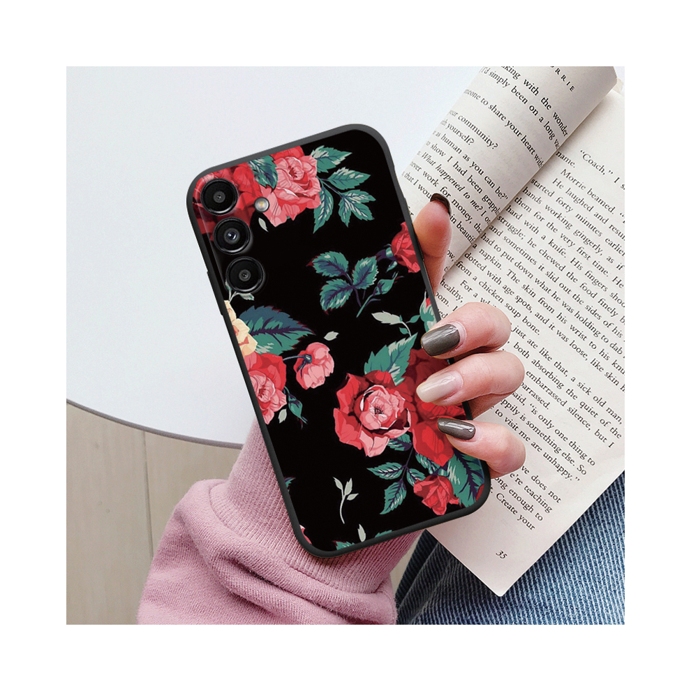 (Khe-Zwhua70, Samsung A15 4G) Case For Samsung Galaxy A15 4G 5G Cute Heart Flowe 931288454080
