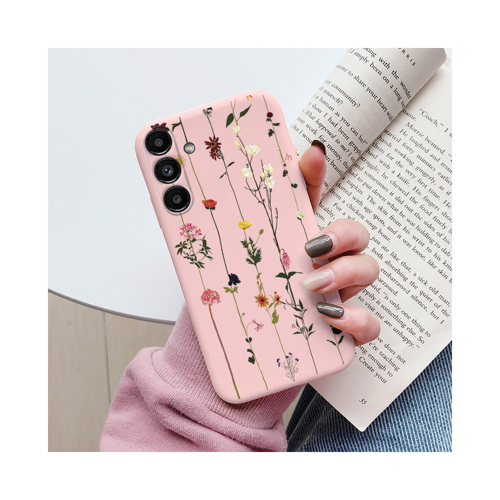 (Kqf-Zwhua138, Samsung A15 4G) Case For Samsung Galaxy A15 4G 5G Cute Heart Flowe 931288454240
