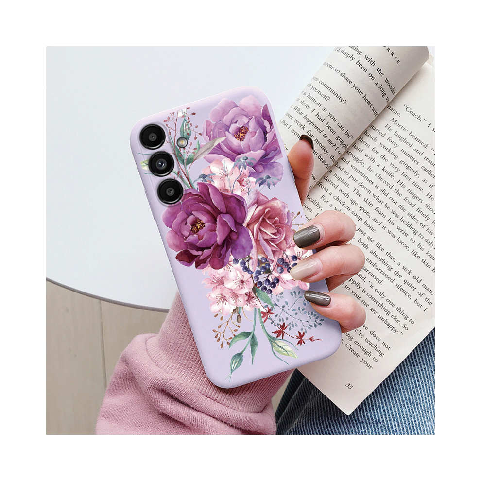 (Kcz-Zwhua260, Samsung A15 5G) Case For Samsung Galaxy A15 4G 5G Cute Heart Flowe 931288454578