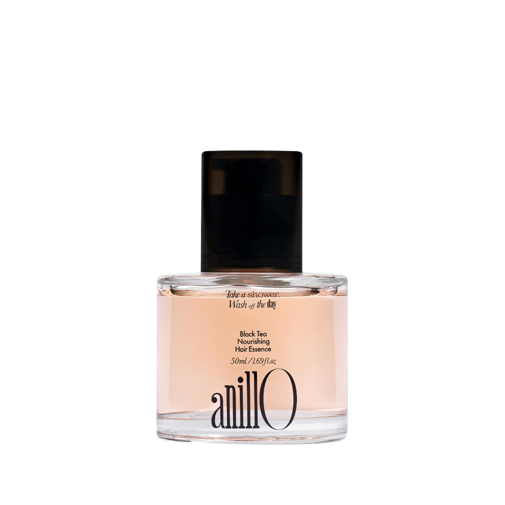 Anillo Black/Green Tea Nourishing Hair Essence With Tea Protein & Biotin For Nourishment And Shine Creamy Woody Scent Paraben-Free 50Ml / 1.69 Fl. Oz
