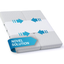Briliantwerk Twin to King Bed Converter | No Slipping | Innovative Solution as Bed Bridge for Couples & Families | Split King Gap Filler for Adjustabl