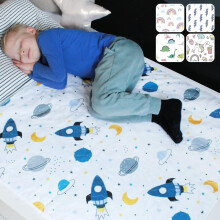 Hygge Sheets Potty Training Pee Pads for Kids Toddlers - 100% Waterproof Non Slip Bed Wetting Pad for Twin Beds - Washable Reusable Mattress & Shee