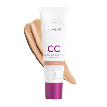Lumene Color Correcting CC Cream  Leichte Foundation mit mittlerer Deckkraft  Rtungen reduzierendes Gesichts-Make-up fr einen strahlenden Teint