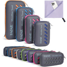 Bagail Campinghåndklæde med Eva Case Compact & Ultra Soft Microfiber Travel Howld - Super Absorbent & Lightweight Quick Dry Howles To Sports Beac