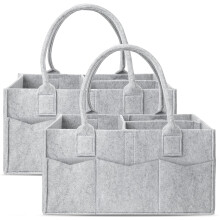 Schattige Castle 2-pack luiertas organizer - Draagbare babytas organizer met handvat, opbergbak voor de kinderkamer en auto-organizer voor meisjes en