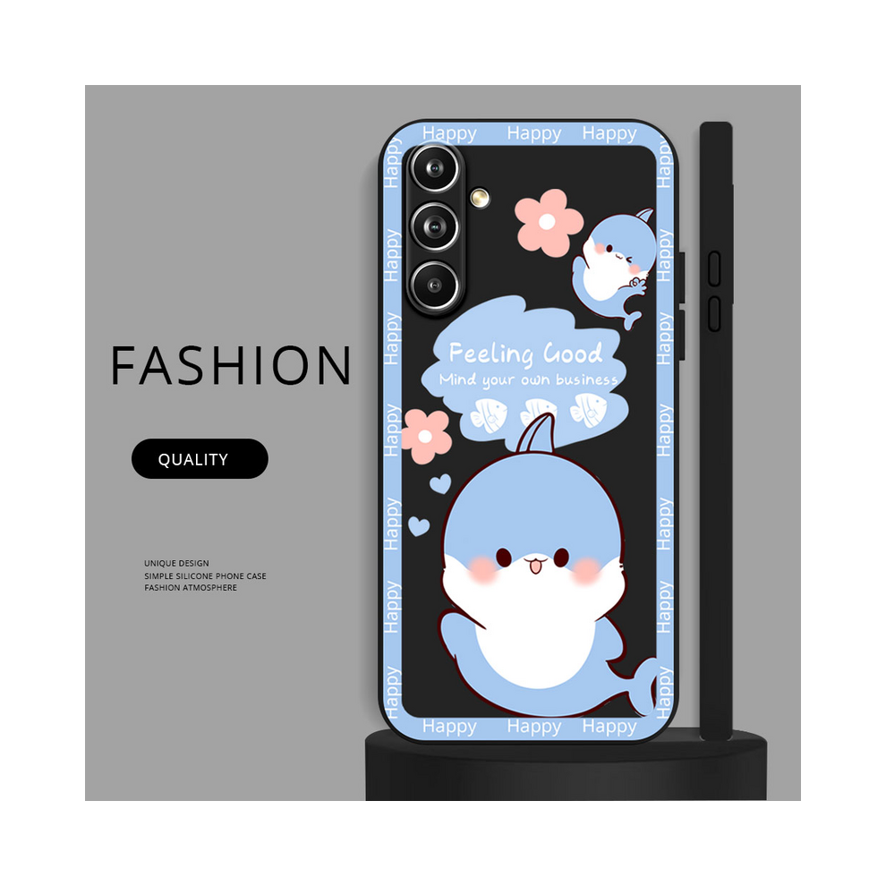 (Bk-Mf0173, For Samsung M54) Cute Shark Case For Samsung M32 M33 M52 M53 M54 5G 931288491054