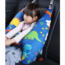Cuscino da viaggio per bambini, poggiatesta, fodera lavabile, cuscino da viaggio per il sedile posteriore dell'auto, regolatore della cintura di