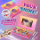 32 Farben Glitzer Lidschatten Palette, Make-Up Palette mit Glitzer 2