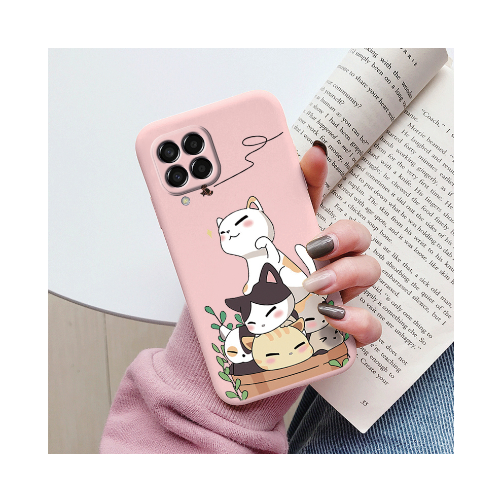 (Kqf-Katmao64, Samsung M33 5G) For Samsung Galaxy M33 M53 5G Case Cute Fashion He 931288488214