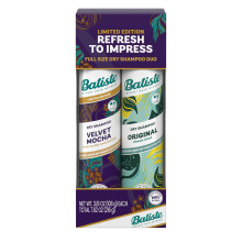 Batiste Droogshampoo Limited Edition Holiday Gift Set Duo Velvet Mocha & Original Scent Verfrist Haar Verwijdert Olie & Vet 7,62 Oz 2-Pack