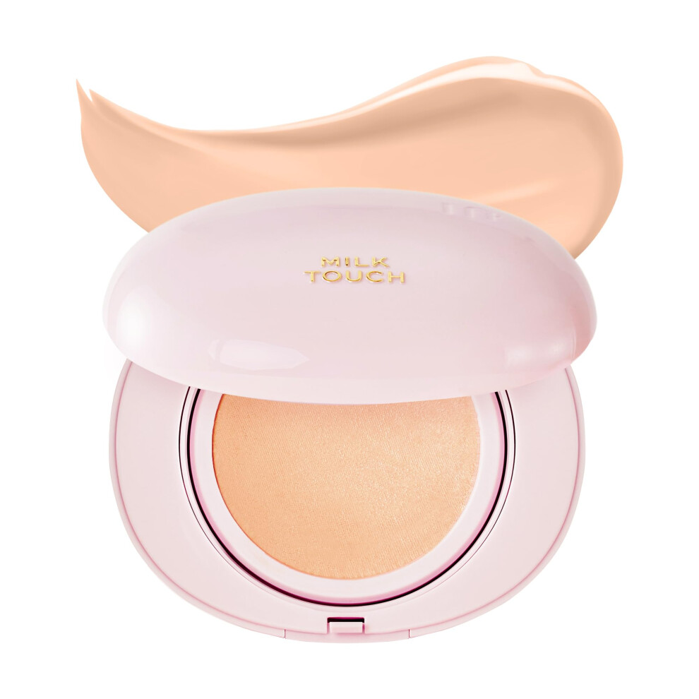 Milktouch Cushion Foundation 24H Flawless Skin Radiant Shine No Oxidation Long-Lasting Non-Creasing 60% Hydrating Skincare Infused Korean Founda