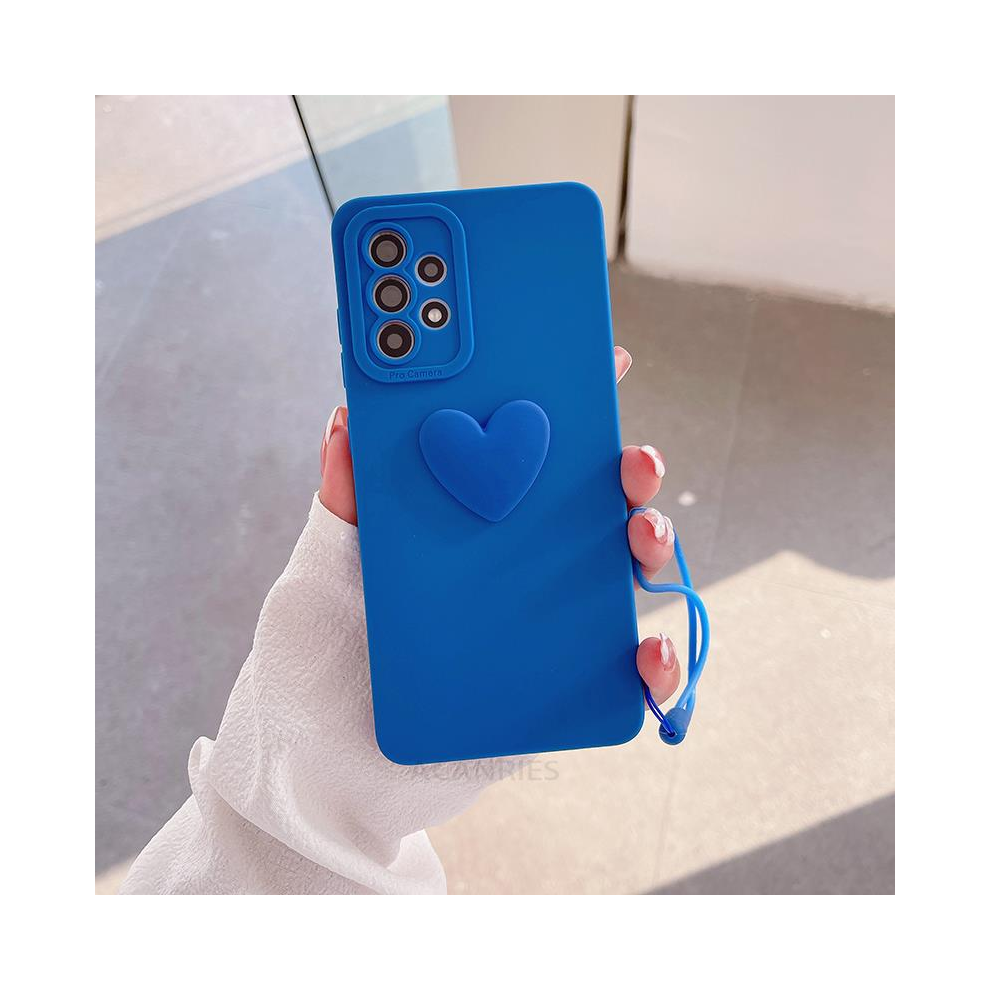 (Axss Klein A31) A 13 52S 53 Love Heart Lanyard Silicone Case For S Blue 931288493843