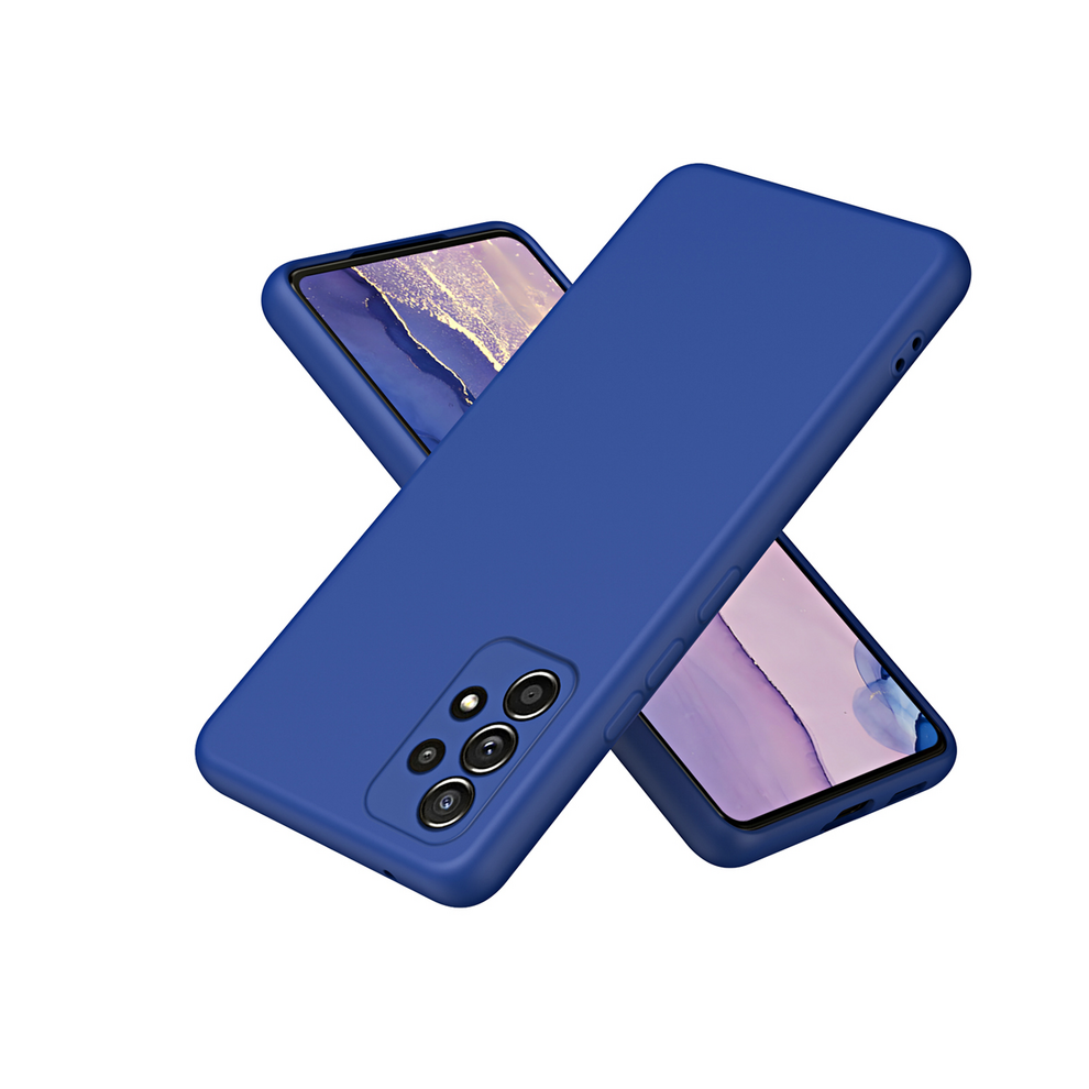 (Dark A22 5G) Solid Silicone Protect Case For Samsung Galaxy A13 Blue 931288522338