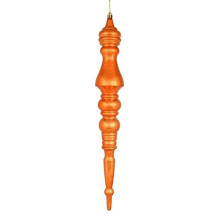Vickerman N190918D 20 in. Mercury Finial Ornament, Burnish Orange
