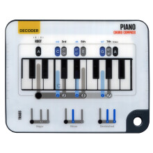 Compasso degli accordi per pianoforte - Impara gli accordi per tastiera - Strumento definitivo per principianti. Strumento per accordi per la pro