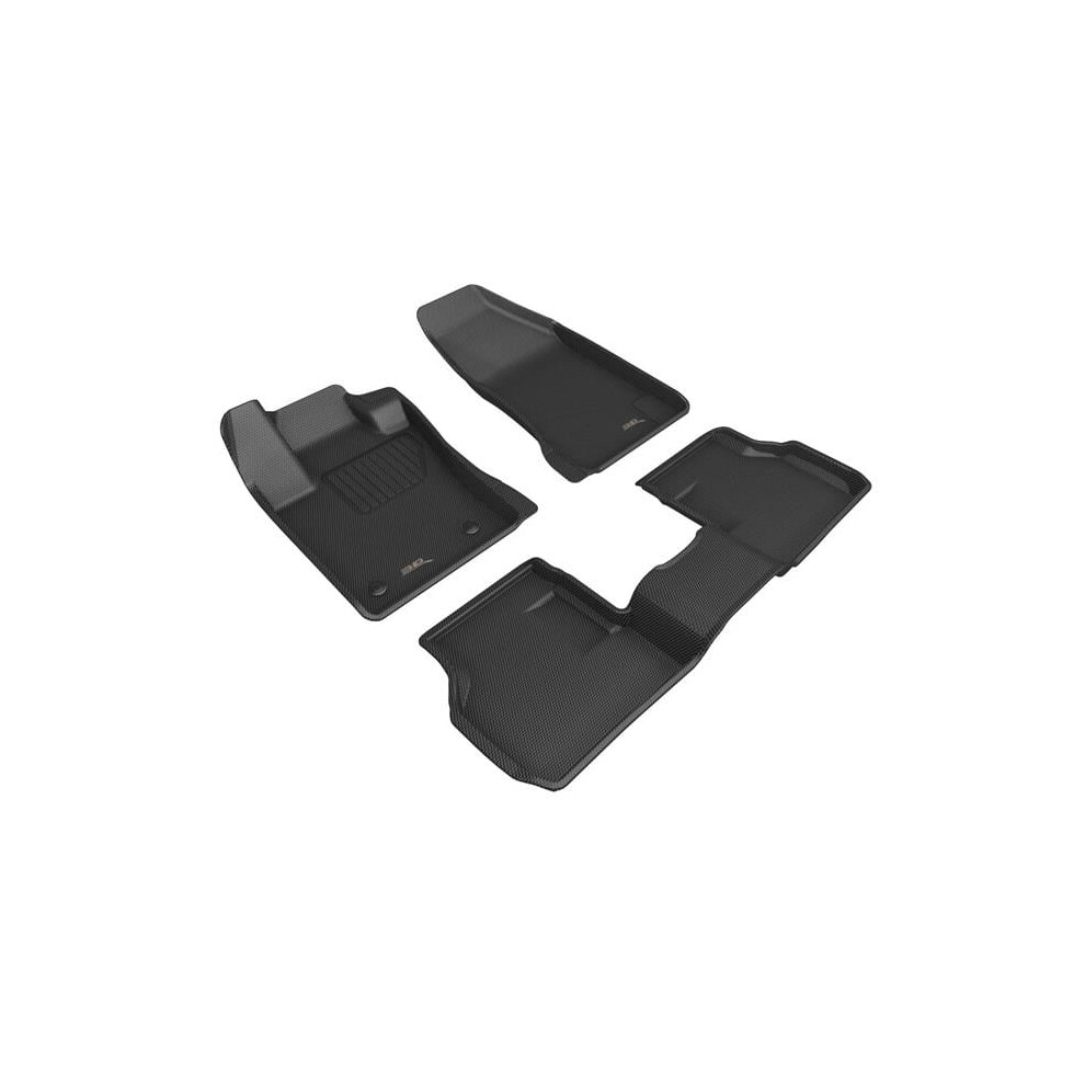 3D Maxpider L1ar00201509 Kagu R1 & R2 Floor Mats For Alfa Romeo Tonale 2024 Black 190204067661