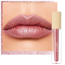 Oulac Pink Lip Gloss Metallic Shine Lipstick for Women Long Lasting Waterproof High Impact Lip Color Smooth Aslo for Eyeshadow 3D Metallic Fin