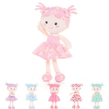 Onetoo Première Poupée pour Bébé Fille Poupée en Peluche Douce 14" Robe Sans Manches Rose