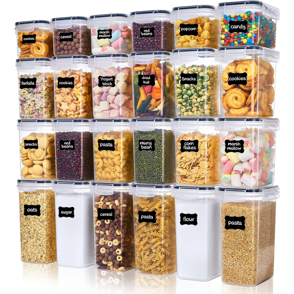 Set of 24 Airtight Food Storage kitchen Containers