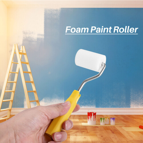 6Pcs Mini rolo de espuma para pintura, kit de decoração, 2 polegadas, pequeno para reparo de parede, pincel 2