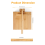 Tortilla Press10 Inch Roti Maker με πλάστη Μεγάλο ξύλο μπαμπού 50 τεμαχίων χαρτί περγαμηνής 4