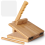 Tortilla Press10 Inch Roti Maker με πλάστη Μεγάλο ξύλο μπαμπού 50 τεμαχίων χαρτί περγαμηνής 1