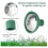 4Pcs Universal Garden Watering Can Rose Replacement,Watering Spout Cap Nozzle Replacement Tool 6