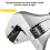 Ratchet Adjustable Wrench Self-Tightening Multi-Function Large Opening Bathroom 8 Inches 6
