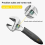 Ratchet Adjustable Wrench Self-Tightening Multi-Function Large Opening Bathroom 8 Inches 4
