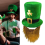 Ανδρικά . Patricks Day Green Shamrock Leprechaun καπέλο με στολισμό στολή και αξεσουάρ με μουστάκι 4