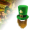 Ανδρικά . Patricks Day Green Shamrock Leprechaun καπέλο με στολισμό στολή και αξεσουάρ με μουστάκι 6