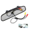 4,3 polegadas espelho retrovisor display carro hd tela lcd dvd câmera de ré acessórios 3