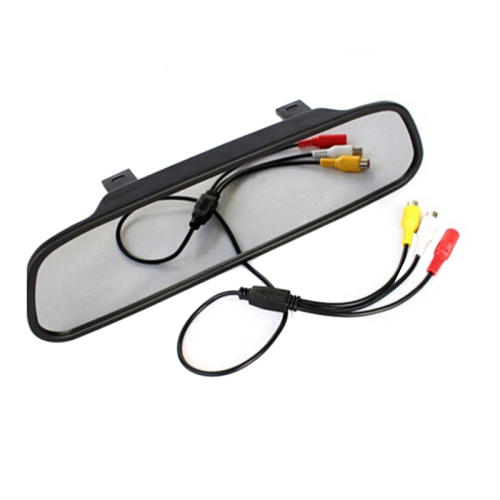 4,3 polegadas espelho retrovisor display carro hd tela lcd dvd câmera de ré acessórios