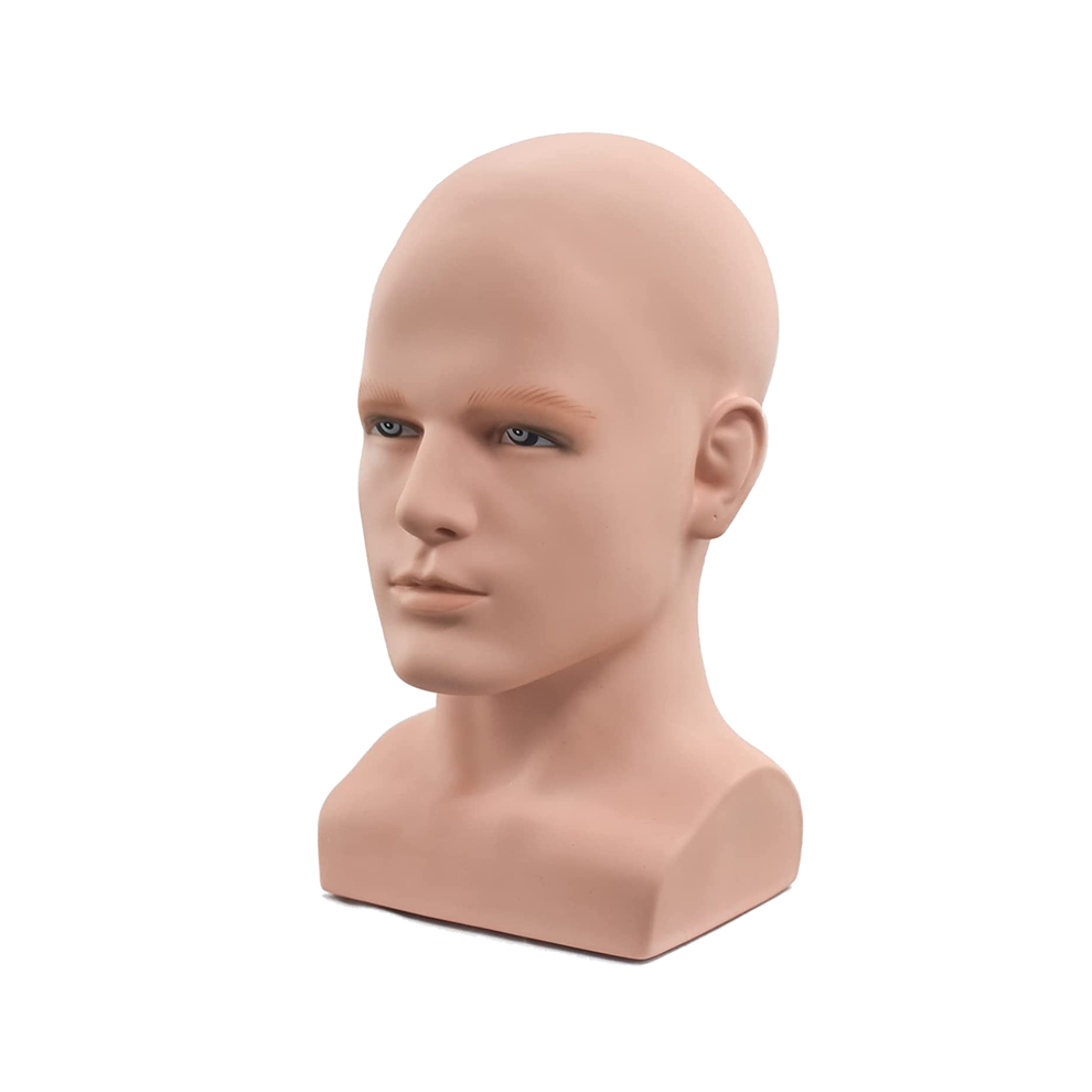 Kopinma Male Mannequin Professional Manikin For Display Wigs Hats Headphone Stand (Skin Color)