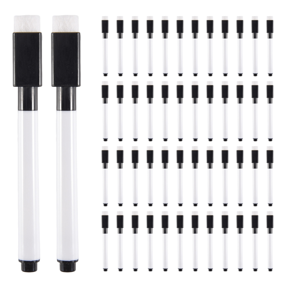 Kopinma 50 Pen Water Colour Board Marker Pens Dry Erase Board With Eraser Magnetic Markers Writing Watercolor White
