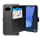 (Black) For Google Pixel 9a Wallet Flip PU Leather Cover Case 4